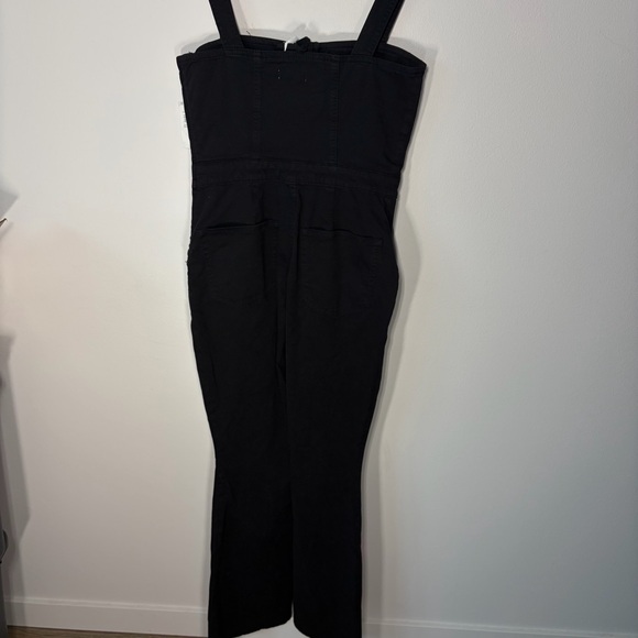 NWT Good American Black Denim Corset Utility Jumpsuit Wide Leg Size S - Picture 9 of 14